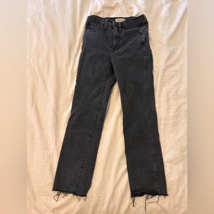 Madewell Stovepipe Dark Gray Jeans - Size 24